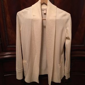 Cream merino-cashmere Banana Republic cardigan